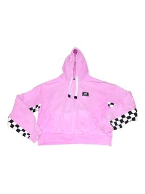 Vans Pink Hooded Pullover with White Drawstrings